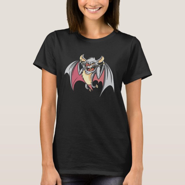 T-shirt Cool White Bat (Devant)