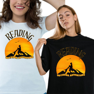 T-shirt Cool Wild Reader Sunset Mountain