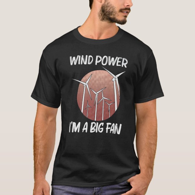 T-shirt Cool Wind Power For Men Women Wind Turbine Renewab (Devant)