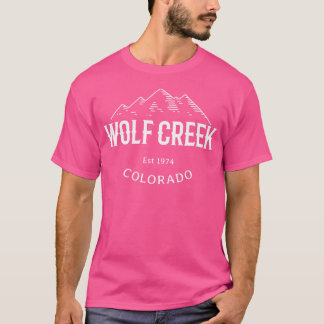 T-shirt Cool Wolf Creek Colorado Rocheuses