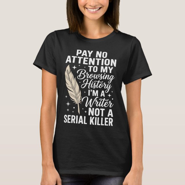 T-shirt Cool Writer Author Journalist Writing Poetry (Devant)