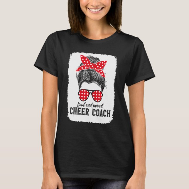 T-shirt Coolest Cheer Coach Assistant Cheering Coaching Li (Devant)