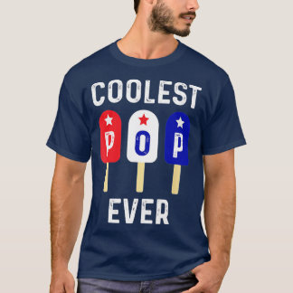 T-shirt Coolest Pop Ever Popsicle Men Meilleur papa Ever C