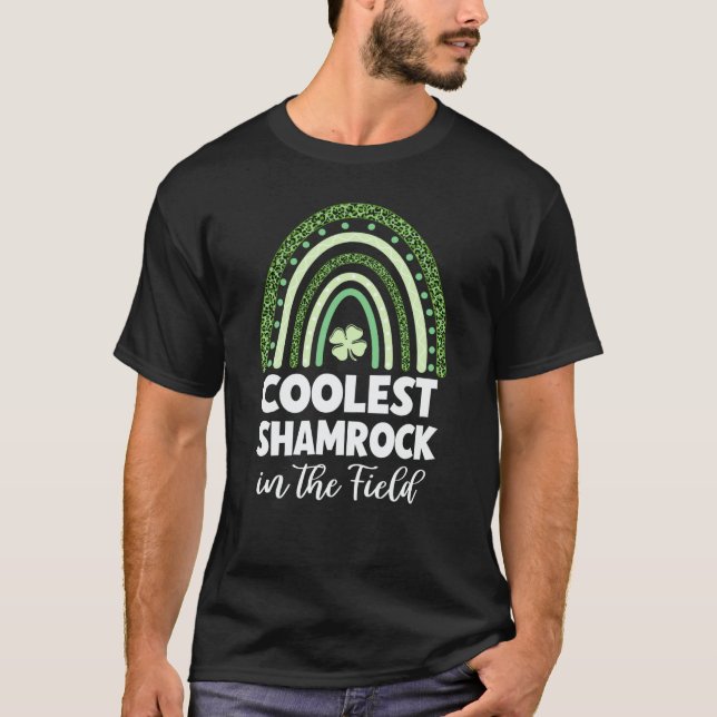 T-shirt Coolest Shamrock In The Field St Patricks Day  2 (Devant)