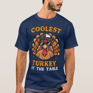T-shirt Coolesturkey atablehanksgiving Fall Men Boys Kid Y