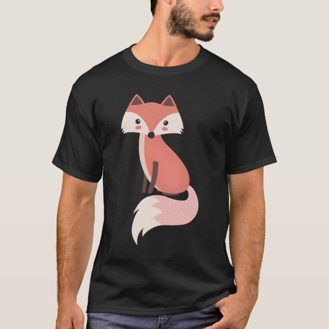 T-shirt Coon Fox Animal Nature Jdk0001 (Devant)