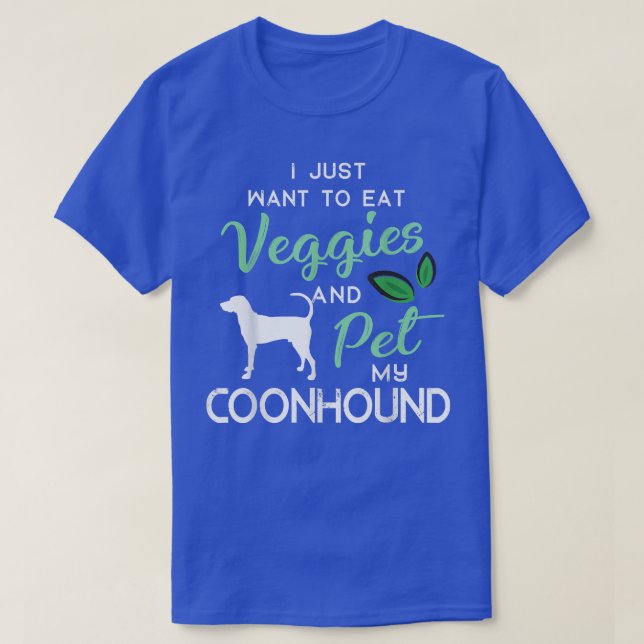 T-shirt Coonhound Funny Vegan propriétaire Amoureux des ch (Design devant)