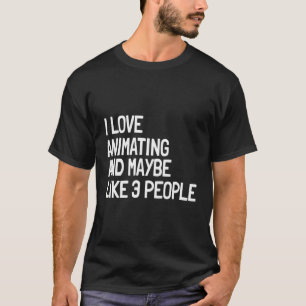 T-shirt Coonist Illustrator Cooning Introvert Animateur