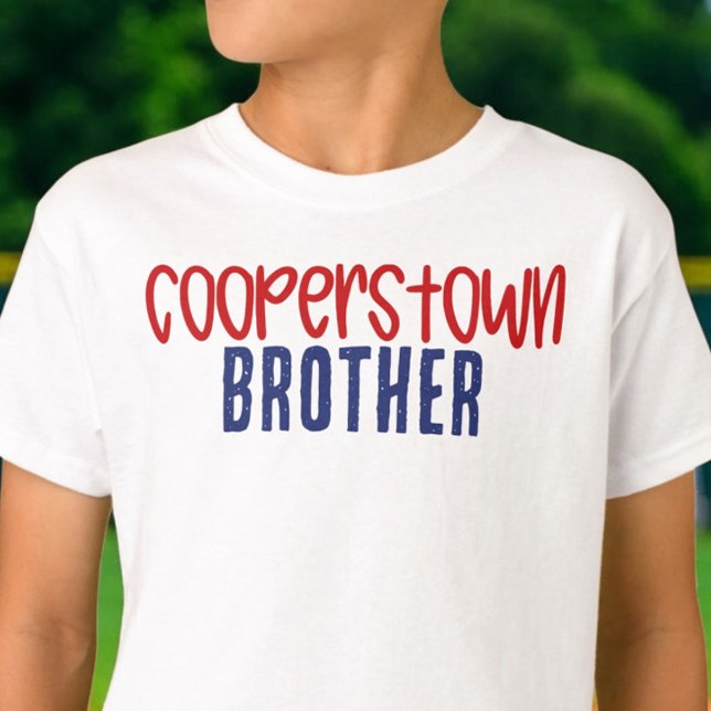 T-shirt Cooperstown Brother Bro Baseball Tournament  (Créateur téléchargé)