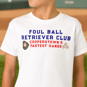 T-shirt Cooperstown Siblings Foul Ball Retriever Nom du cl
