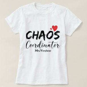 T-shirt Coordinateur du Chaos Enseignant