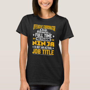 T-shirt Coordinateur offensif Titre du poste Gestionnaire