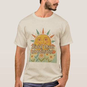 T-shirt Coordonnateur de chaos officiel Vintage Sun Design