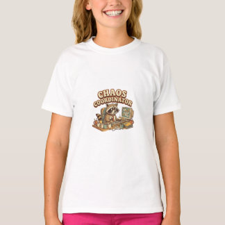 T-shirt Coordonnateur de chaos Raton laveur drôle surcharg