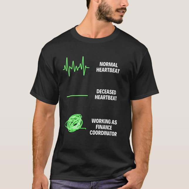 T-shirt Coordonnateur des finances Travailleurs du secteur (Devant)