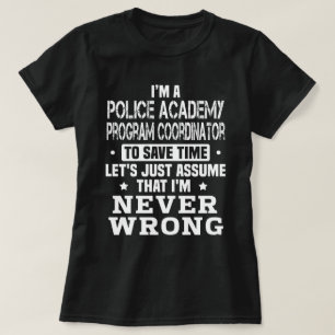 T-shirt Coordonnateur du programme de l'Académie de police
