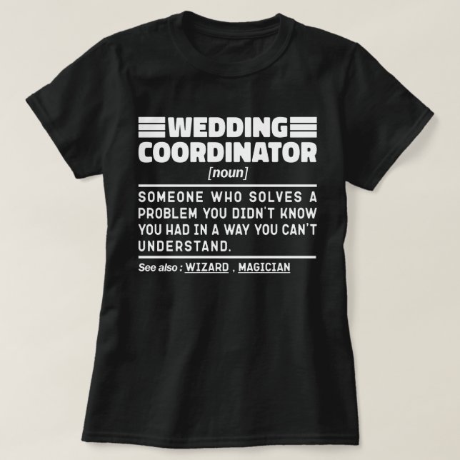 T-shirt Coordonnatrice mariage Noun Conseillère nuptiale F (Design devant)