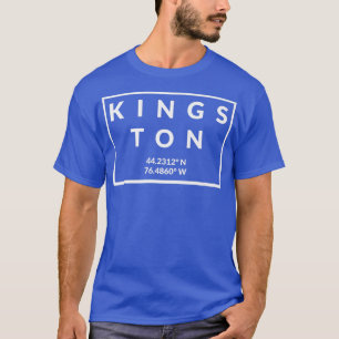 T-shirt Coordonnées de la capitale jamaïcaine Kingston Pre