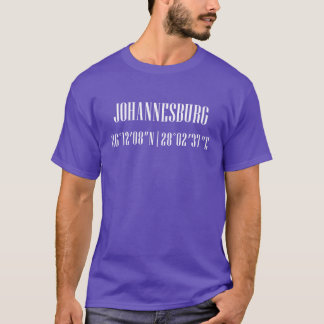 T-shirt Coordonnées de la ville Johannesburg garçon