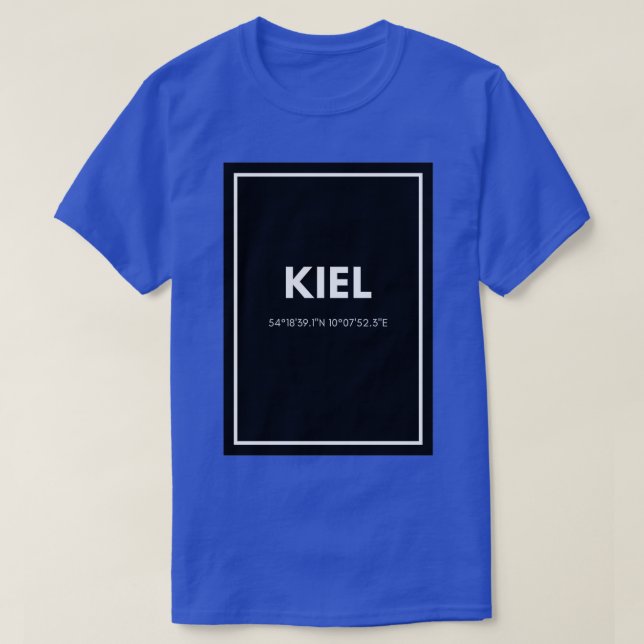 T-shirt Coordonnées Kiel SchleswigHolstein 2 (Design devant)