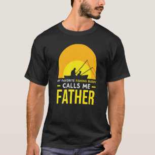 T-shirt Copain de pêche m'appelle Papa Trip Fisher Ami F