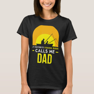 T-shirt Copain de pêche m'appelle Papa Voyage Pêcheur Ami