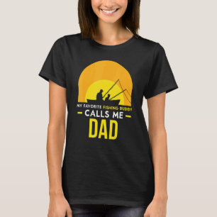 T-shirt Copain de pêche m'appelle Papa Voyage Pêcheur Ami