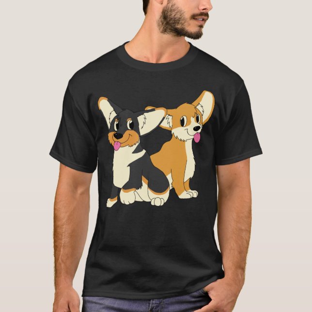 T-shirt Copains de corgi (Devant)