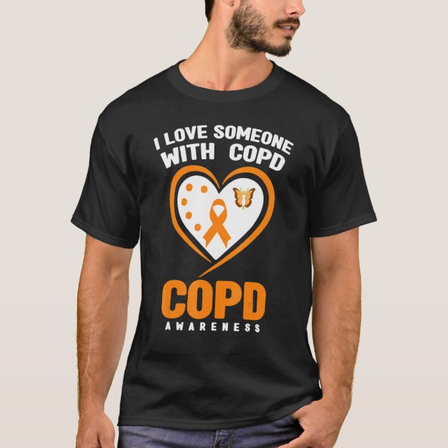 T-shirt COPD Awareness   I Love Someone With COPD Awarenes (Devant)