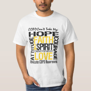 T-shirt COPD ne peut pas prendre mon espoir