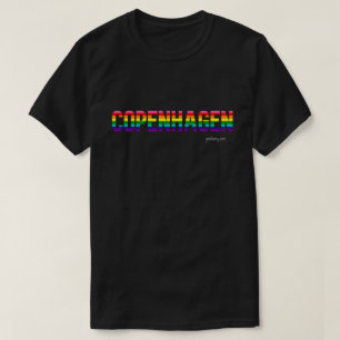 T-shirt Copenhagen Pride   drapeau arc-en-ciel