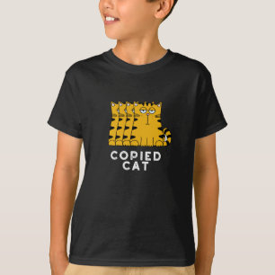 T-shirt Copié Chat Funny Animal Pun Dark BG