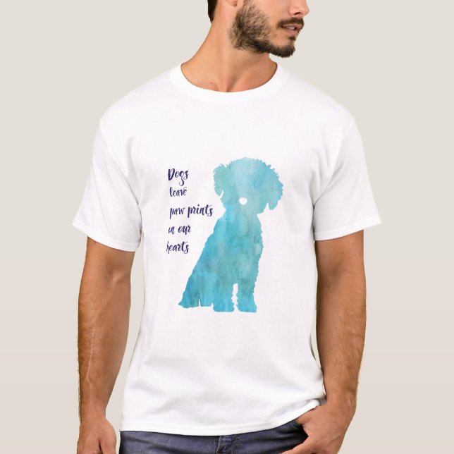 T-shirt Copie contemporaine de style de Bichon Frise (Devant)