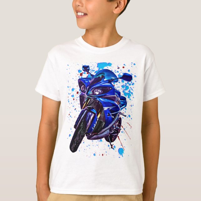 T-shirt Copie d'art de Yamaha YZF R1 (Devant)