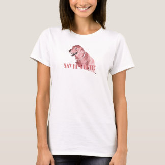 T-shirt copie de chiot, AVERTISSANT : Amoureux des chiens,