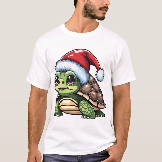 T-shirt Copie de Tortue de Noël (Devant)