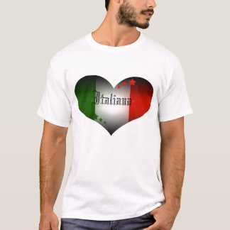 T-shirt copie italienne de coeur, Italiana