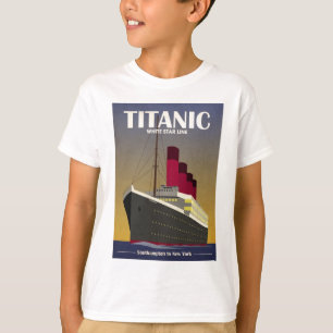 T-shirt Copie titanique d'art déco de revêtement d'océa