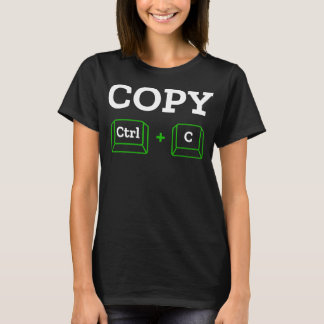 T-shirt Copier Coller Ctrl + c Famille Correspondante Mère