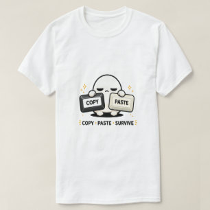 T-shirt Copier Coller Survivre - Drôle de technologie coda