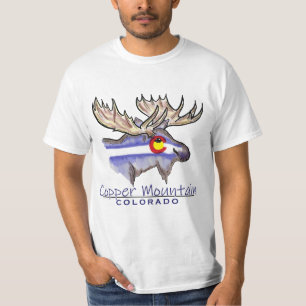T-shirt Copper Mountain Colorado Moose sketch shirt