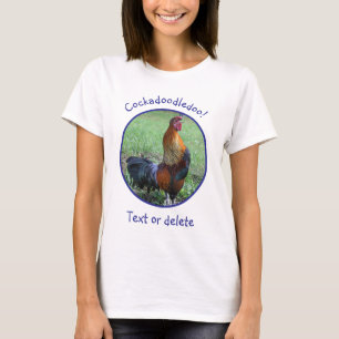 T-shirt Coq chantant Cocorico Drôle