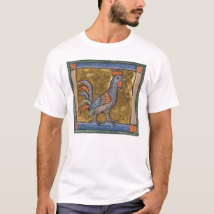 T-shirt Coq de bestiaire médiéval c. 1270