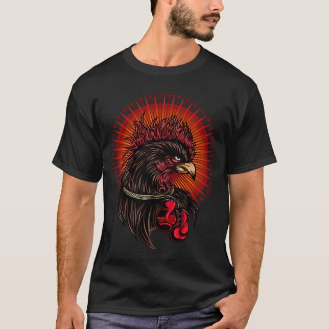 T-shirt Coq de boîte (Devant)
