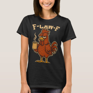 T-shirt Coq drôle pour hommes F-caw-f Nouveauté Adulte Pou