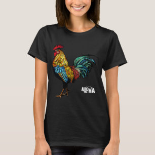 T-shirt coq hawaii aloha hawaiian 157