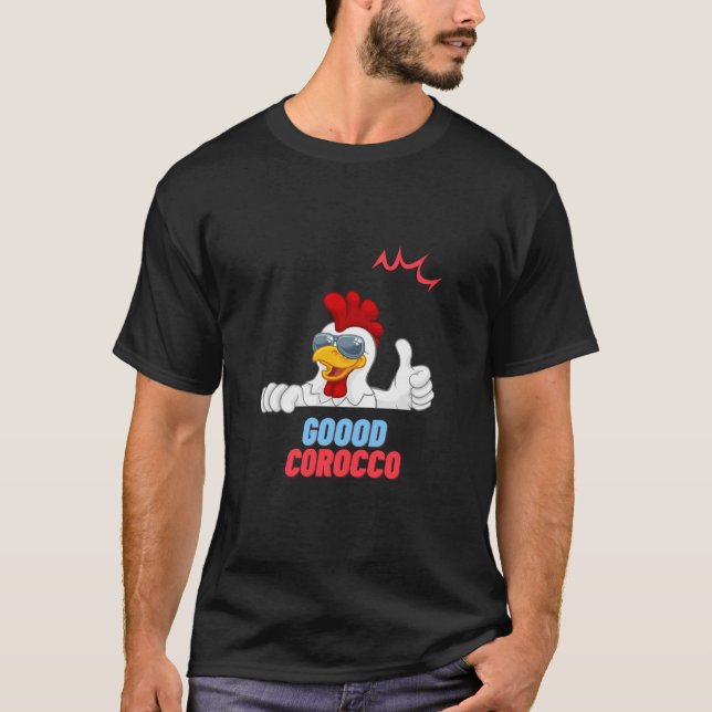 T-shirt Coq solide et intelligent (Devant)
