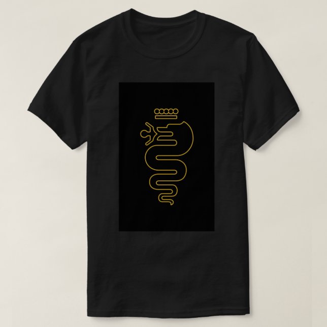 T-shirt Coque iphone d'or Alfa Romeo (Design devant)