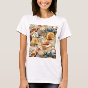T-shirt Coques de mer sur la plage