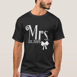 T-shirt Coquette arc rose Mme Est 2025 Femme Mariage M. Mm